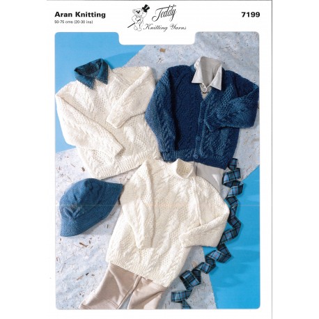 Aran Knitting Pattern 7199 10 Per Pack
